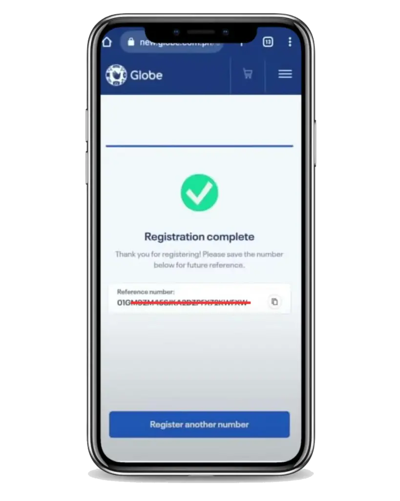 Globe SIM Registration Reference Number