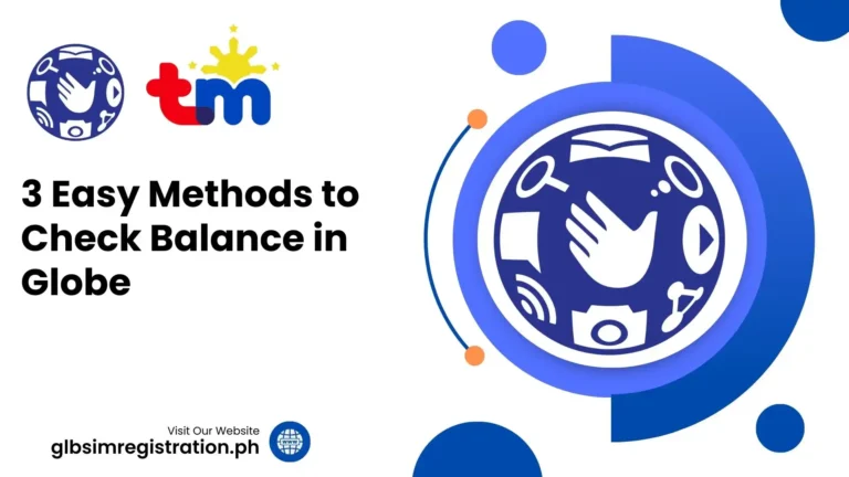 3 Easy Methods to Check Balance in Globe