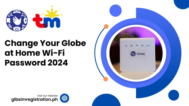 Change Your Globe at Home Wi-Fi Password 2024