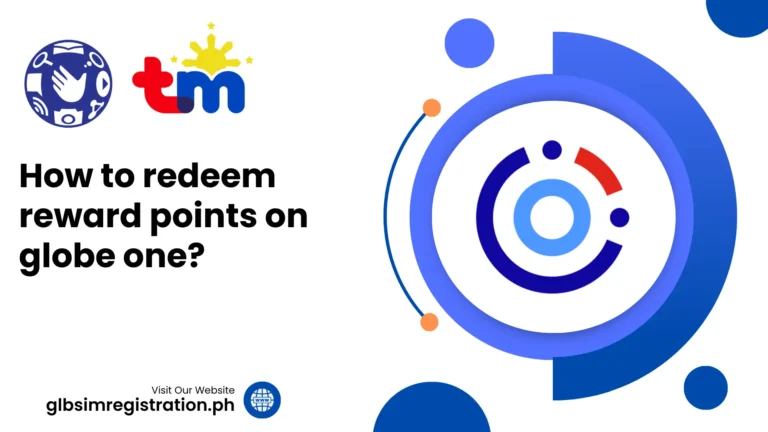 How to redeem reward points on globe one